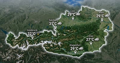 Österreich: warm und oft bedeckt
