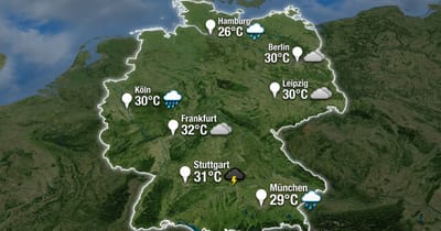 Deutschland: Warm, teils nass
