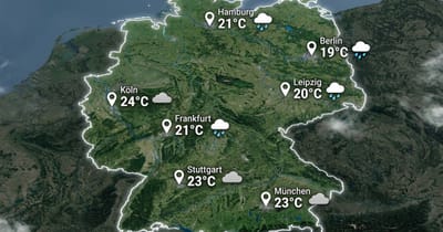 Deutschland: Regen und Wolken