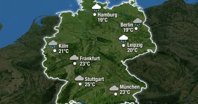 Deutschland: Wolken und Regen