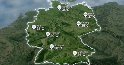 Deutschland: heiß und oft grau