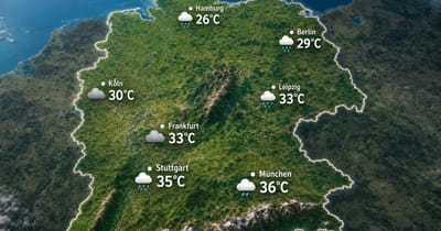Deutschland: warm, oft Schauer