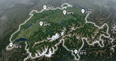 Schweiz: meist bedeckt, warm