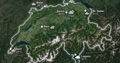 Schweiz: meist bedeckt