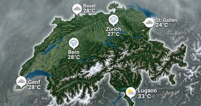 Schweiz: warm, teils Schauer