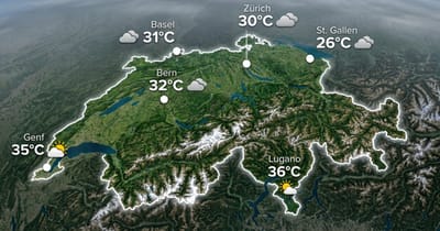 Schweiz: heiss und meist trocken