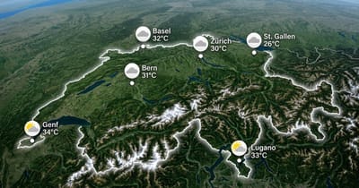 Schweiz: warm und trocken