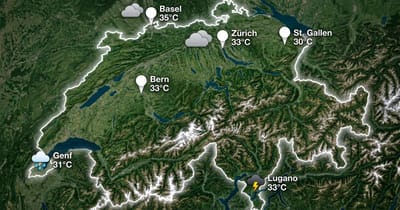 Schweiz: heiß und oft trocken