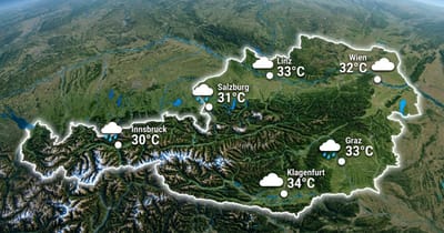 Österreich: warm, teils Schauer