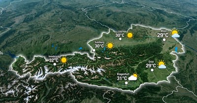 Sonniger Sommertag in Österreich