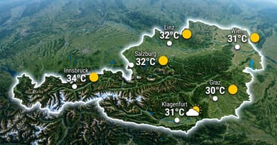 Sonniger Sommertag in Österreich