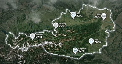 Österreich: Nebel, Regen, Wolken