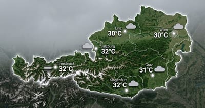 Österreich: warm und oft bedeckt
