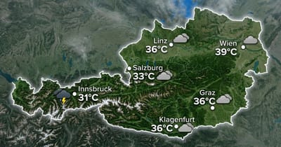 Österreich: heiß und oft bedeckt