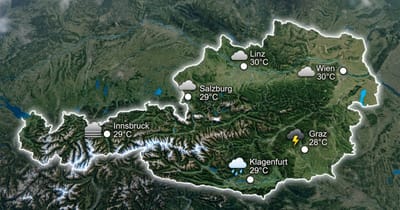 Österreich: Warm, teils nass