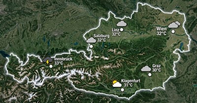 Österreich: warm und oft bedeckt