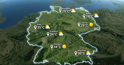 Sonniger Sommertag in Deutschland
