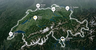 Schweiz: heiß, teils gewittrig