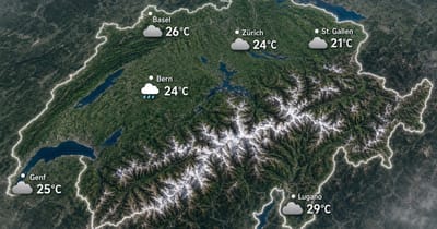 Schweiz: meist bedeckt, mild