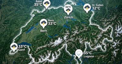 Schweiz: Gewitter und Hitze