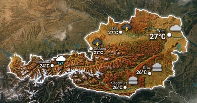 Österreich: Sonne, Nebel, Gewitter