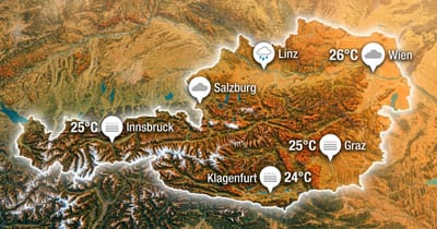Österreich: mild und oft trüb