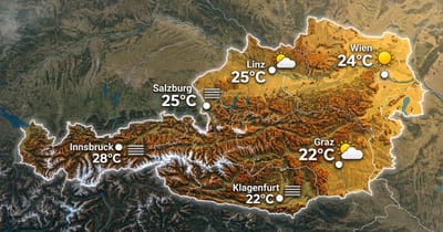 Österreich: sonnig und neblig
