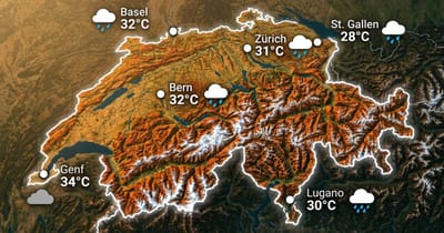 Schweiz: warm, oft Schauer